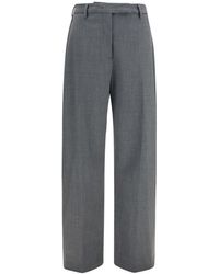 THE LATEST - Straight Flat Front Pants - Lyst