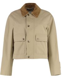 Burberry - Botton Jacket Cotton - Lyst