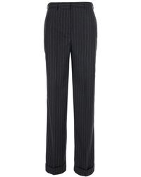 Semicouture - Regular Flat Front Pants - Lyst
