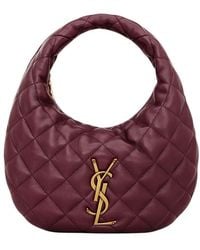 Saint Laurent - Bordeaux Icarino Small Hobo - Lyst