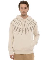 Neil Barrett - Relaxed Printed Hoodie - Lyst