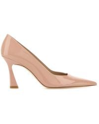 Stuart Weitzman - Solid Pointed Toe Pump - Lyst
