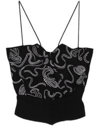 IRO - Embellished V Neck Top - Lyst