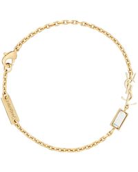 Saint Laurent - Cassandre Charm Bracelet - Lyst