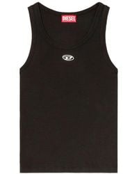 DIESEL - Logo Round Neck Top - Lyst