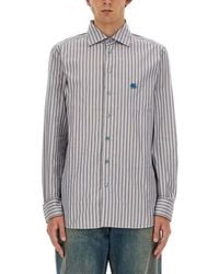 Etro - Regular Stripes Shirt - Lyst