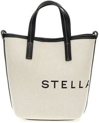 Stella McCartney - Logo-Print Cotton Tote Bag - Lyst