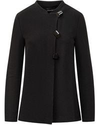 Emporio Armani - Jacket With Decorative Buttons - Lyst