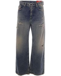 DIESEL - Loose Low Rise Jeans - Lyst