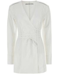 Alexander Wang - Poplin Mini Shirt Dress - Lyst