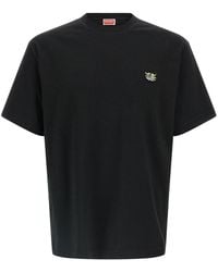 KENZO - Embroidered-Patch T-Shirt - Lyst
