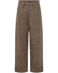 Brunello Cucinelli - Tailored Flat Front Pants - Lyst