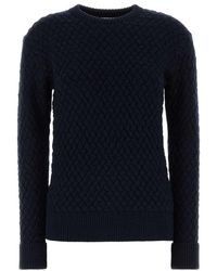Bottega Veneta - Intrecciato Wool Sweater - Lyst