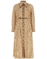 Zimmermann - Logo Shirt Collar Midi Dress - Lyst