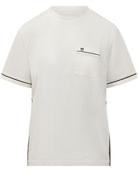 Ferragamo - Classic Short Sleeve T-Shirt With Pocket Detail - Lyst