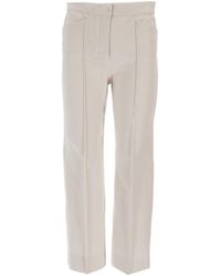 Max Mara - Straight Flat Front Pants - Lyst