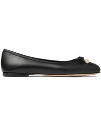 Jimmy Choo - Elme Leather Flat - Lyst