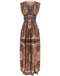 Zimmermann - Paisley Round Neck Maxi Dress - Lyst