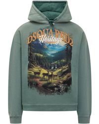 DSquared² - Graphic Hood Sweatshirt - Lyst