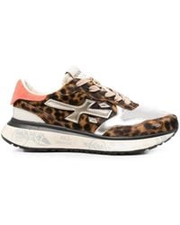 Premiata - Print Color Block Sneakers - Lyst