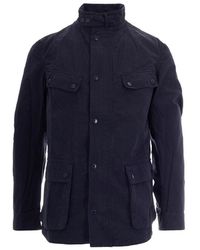Barbour - Solid Mandarin Collar Jacket - Lyst