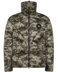 Peuterey - Camouflage Puffer Jacket With High Collar - Lyst