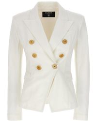 Balmain - Stylish And Chic 6-Button Denim Jacket For - Lyst