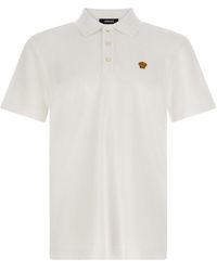 Versace - Cotton Polo Shirt - Lyst