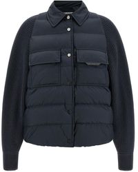 Brunello Cucinelli - Polyester Full-Length Jacket Clothing - Lyst