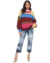 DSquared² - Stripes Crew Neck Sweater - Lyst