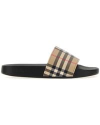 Burberry - Checks Slides - Lyst