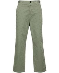 Paul Smith - Monogram-Jacquard Straight Trousers - Lyst