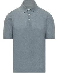 Brunello Cucinelli - Solid Shirt Collar Polo - Lyst