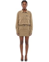 DSquared² - Shirt Collar Mini Dress - Lyst
