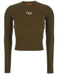 DIESEL - Logo Crew Neck Sweater - Lyst