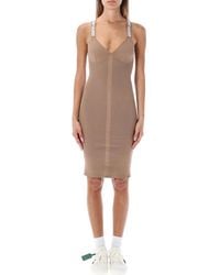 Off-White c/o Virgil Abloh - V Neck Knee Length Dress - Lyst