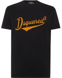 DSquared² - Short Sleeve Cotton T-Shirt With Logo - Lyst