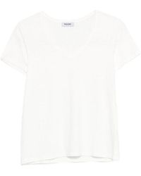 Base London - Solid V Neck T-Shirt - Lyst
