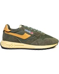 Autry - Reelwind Suede-Panel Sneakers - Lyst