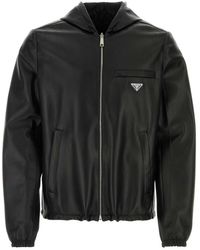 Prada - Nappa Leather Reversible Jacket - Lyst