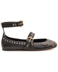Isabel Marant - Ankle Strap Ballet Flats - Lyst