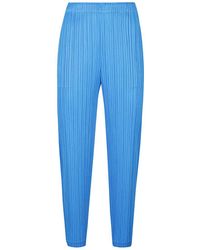 Pleats Please Issey Miyake - Pleated Cropped Trousers - Lyst
