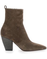 Brunello Cucinelli - Pair Of Mini Heel Ankle Boots - Lyst