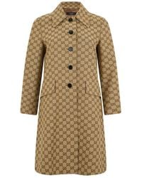 Gucci - Trench With Button Closure - Lyst