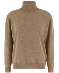 Brunello Cucinelli - Solid Turtle Neck Sweater - Lyst