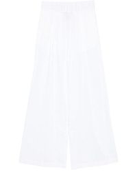 Semicouture - Straight Flat Front Pant - Lyst