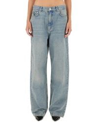 Moschino - Relaxed Wide-Leg Denim Pants - Lyst