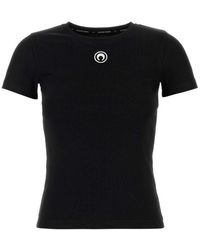 Marine Serre - Logo Cotton T-Shirt - Lyst