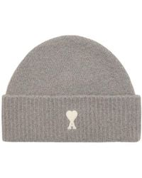 Ami Paris - Logo Beanie Cap - Lyst