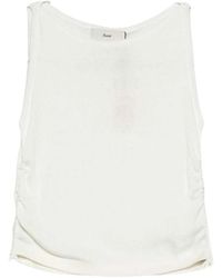 DUNST - Solid Round Neck Top - Lyst